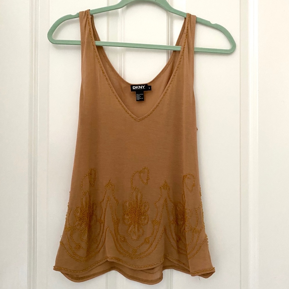 Vintage DKNY Beaded Top
